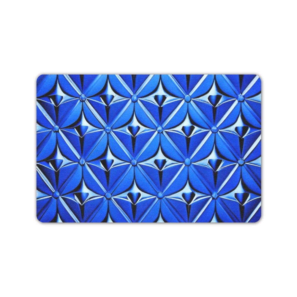 blue diamond's 002 2 Doormat 24"x16" (Black Base)
