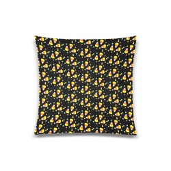 Candy Corn Fun Custom Zippered Pillow Case 20"x20"(Twin Sides)