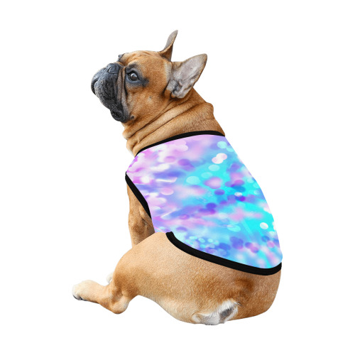 Purple And Blue Bokeh 7518 All Over Print Pet Tank Top