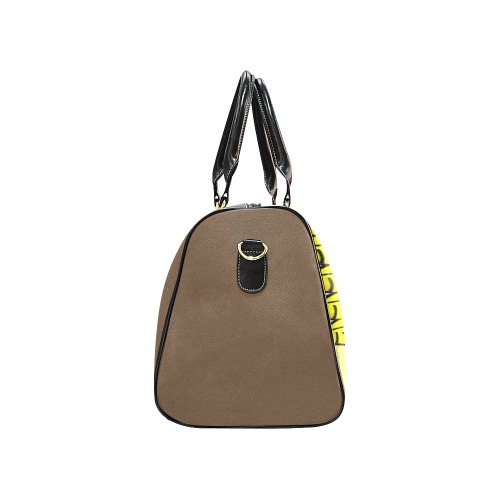 Silhouette Bald Lady Travel Bag New Waterproof Travel Bag/Large (Model 1639)