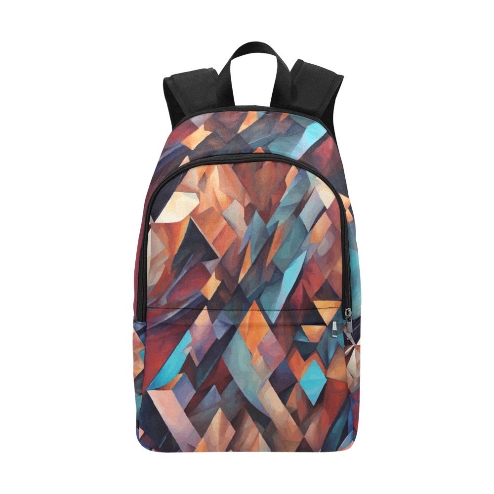 Colorful geometric pattern. Striking abstract art Fabric Backpack for Adult (Model 1659)