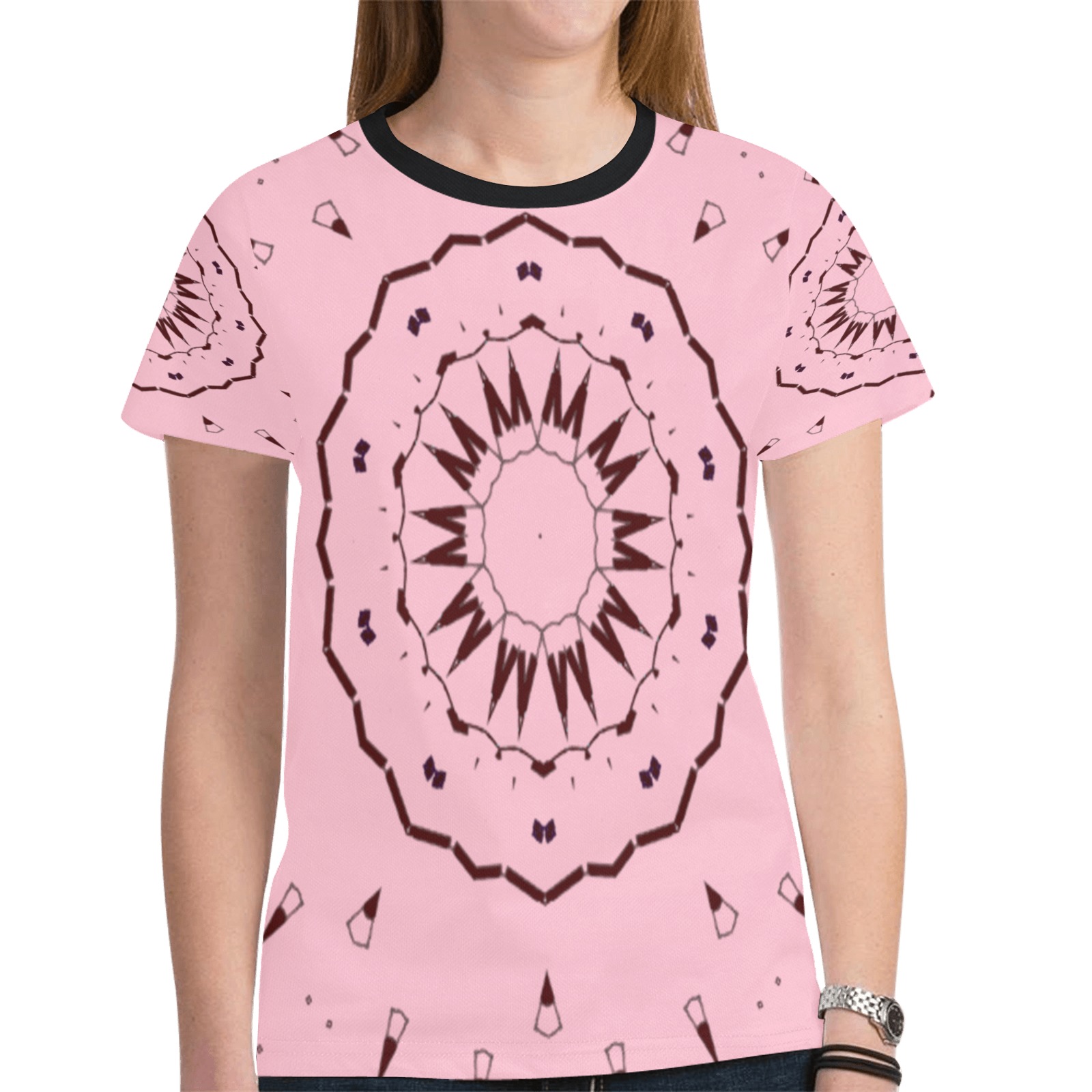 kalidoscope pnk New All Over Print T-shirt for Women (Model T45)