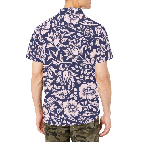 Shirt Men's Short Sleeve Shirt with Chest Pocket (Model T53)