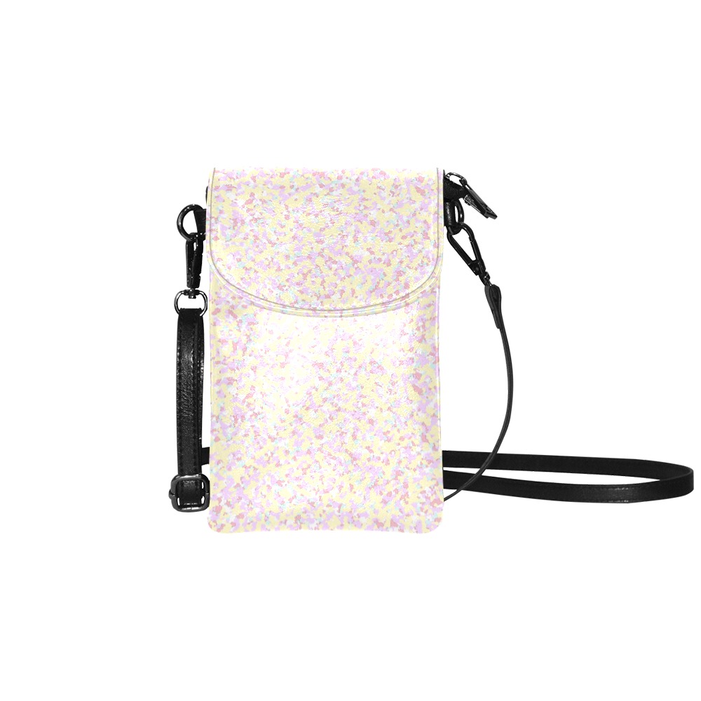 Monday White(5) Small Cell Phone Purse (Model 1711)