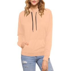 Peach Fuzz 2024 All Over Print Hoodie for Women (USA Size) (Model H13)