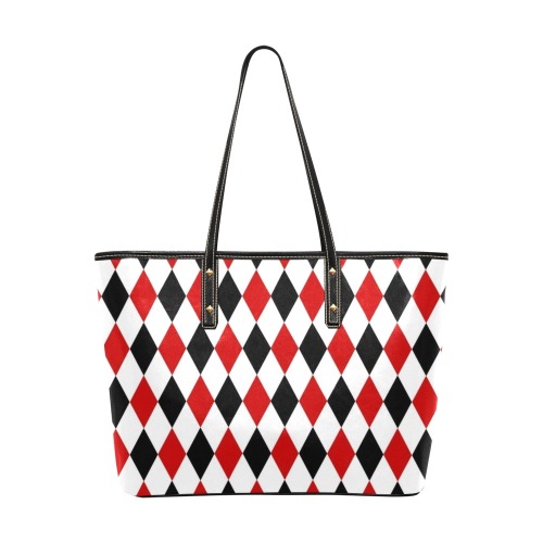 DIAMOND PATTERN Chic Leather Tote Bag (Model 1709)