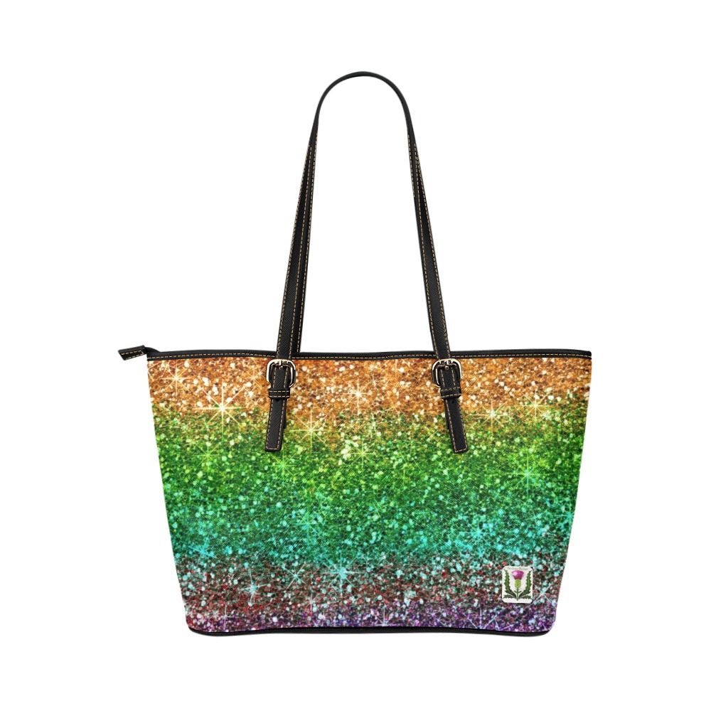 Fairlings Delight's Rainbow Collection- 53086H1 Leather Tote Bag/Large (Model 1651)