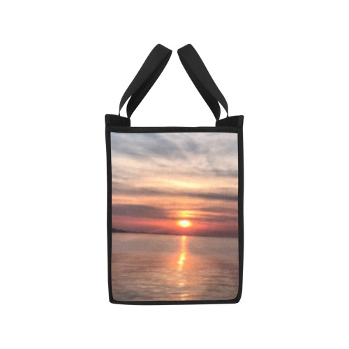 Pink Amber Sunset Collection Picnic Tote Bag (Model 1717)