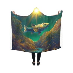 Celestial Swim Hooded Blanket 50''x40''