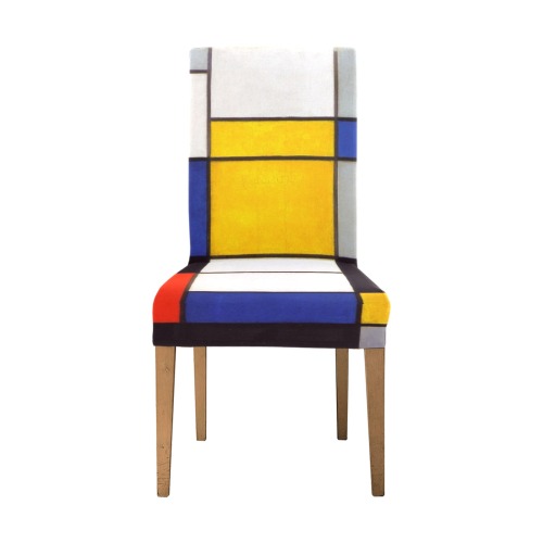 Composition A by Piet Mondrian Chair Cover (Pack of 6)