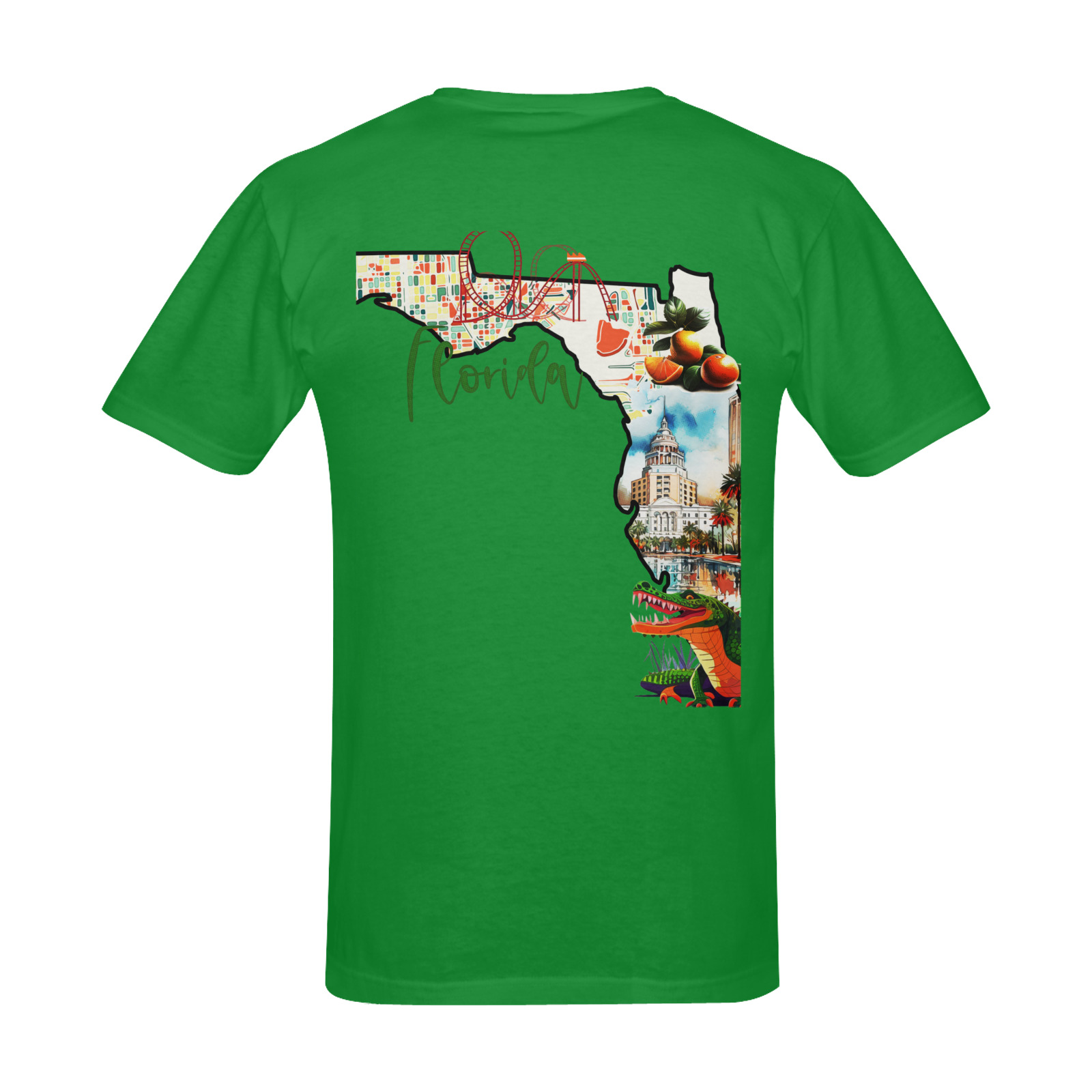 The State Of  Florida Men's Slim Fit T-shirt (Model T13)