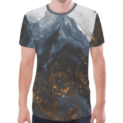 abstract 024 New All Over Print T-shirt for Men (Model T45)