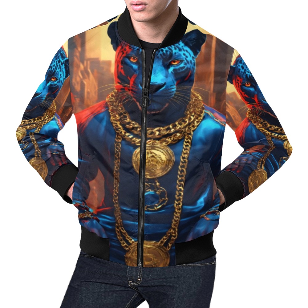 Royalty Collectable Fly All Over Print Bomber Jacket for Men (Model H19)