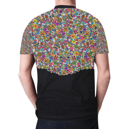 Cosmic Explosion - Graphic Overlay New All Over Print T-shirt for Men (Model T45)