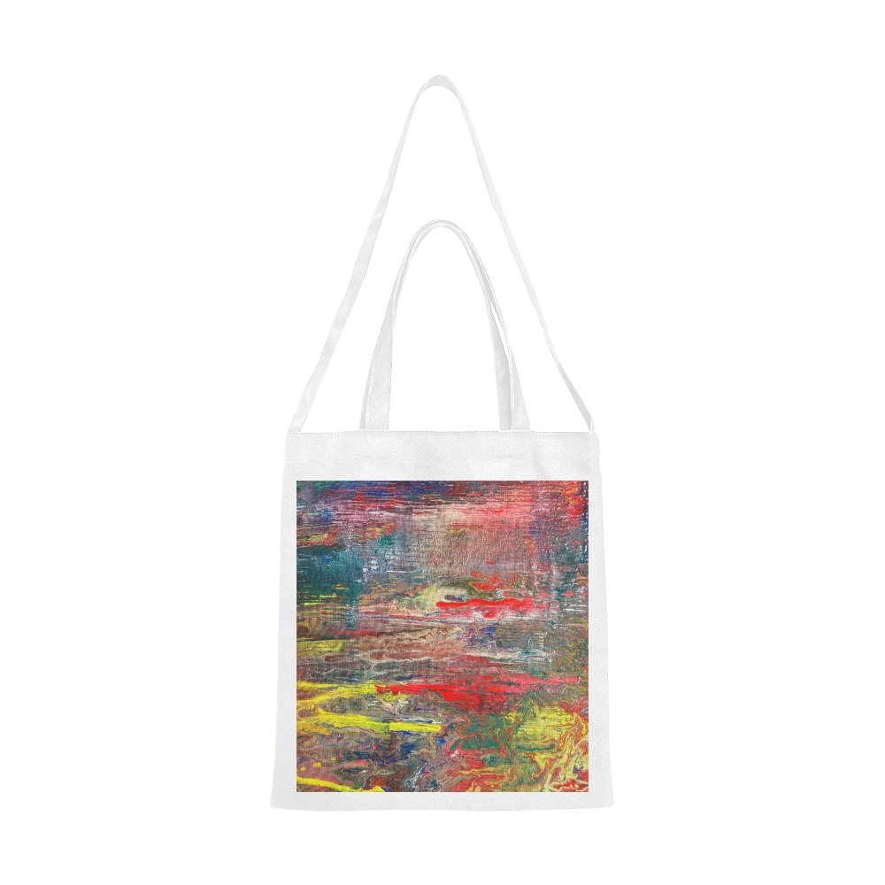 down by the Lake Canvas Tote Bag/Medium (Model 1701)