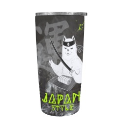 Japan Style Cat Suhi 20oz Insulated Stainless Steel Mobile Tumbler