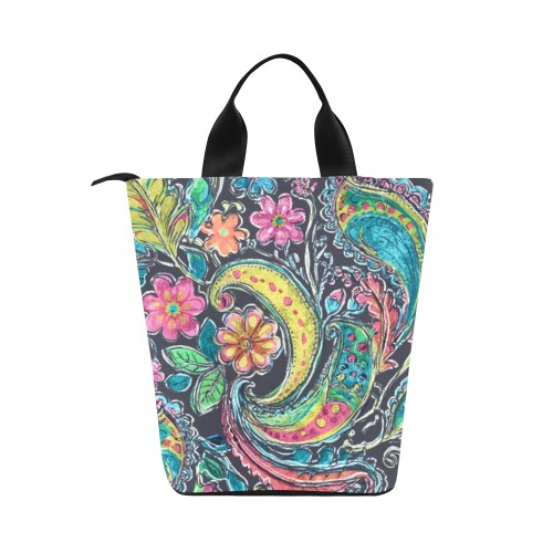 Paisley #1 Nylon Lunch Tote Bag (Model 1670)