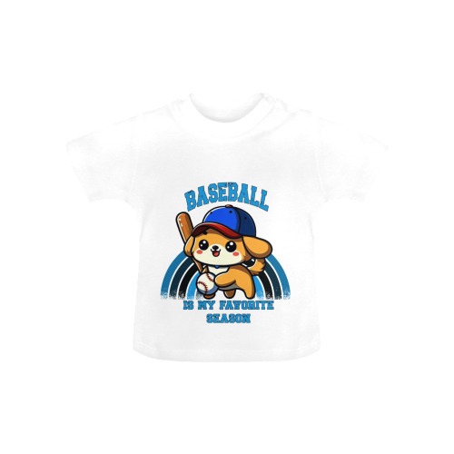 Baseball Is My Favorite Season Baby Classic T-Shirt (Model T30)