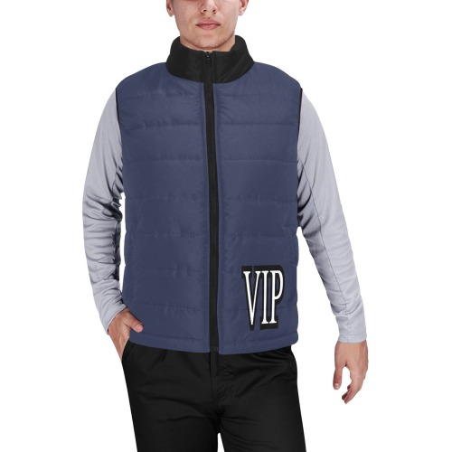 MEN'S VIP VEST Men's Padded Vest Jacket (Model H44)