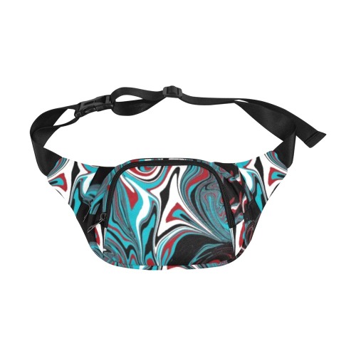 Dark Wave of Colors Fanny Pack/Small (Model 1677)