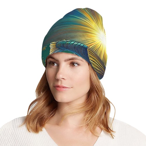 Celestial Swim All Over Print Beanie for Adults