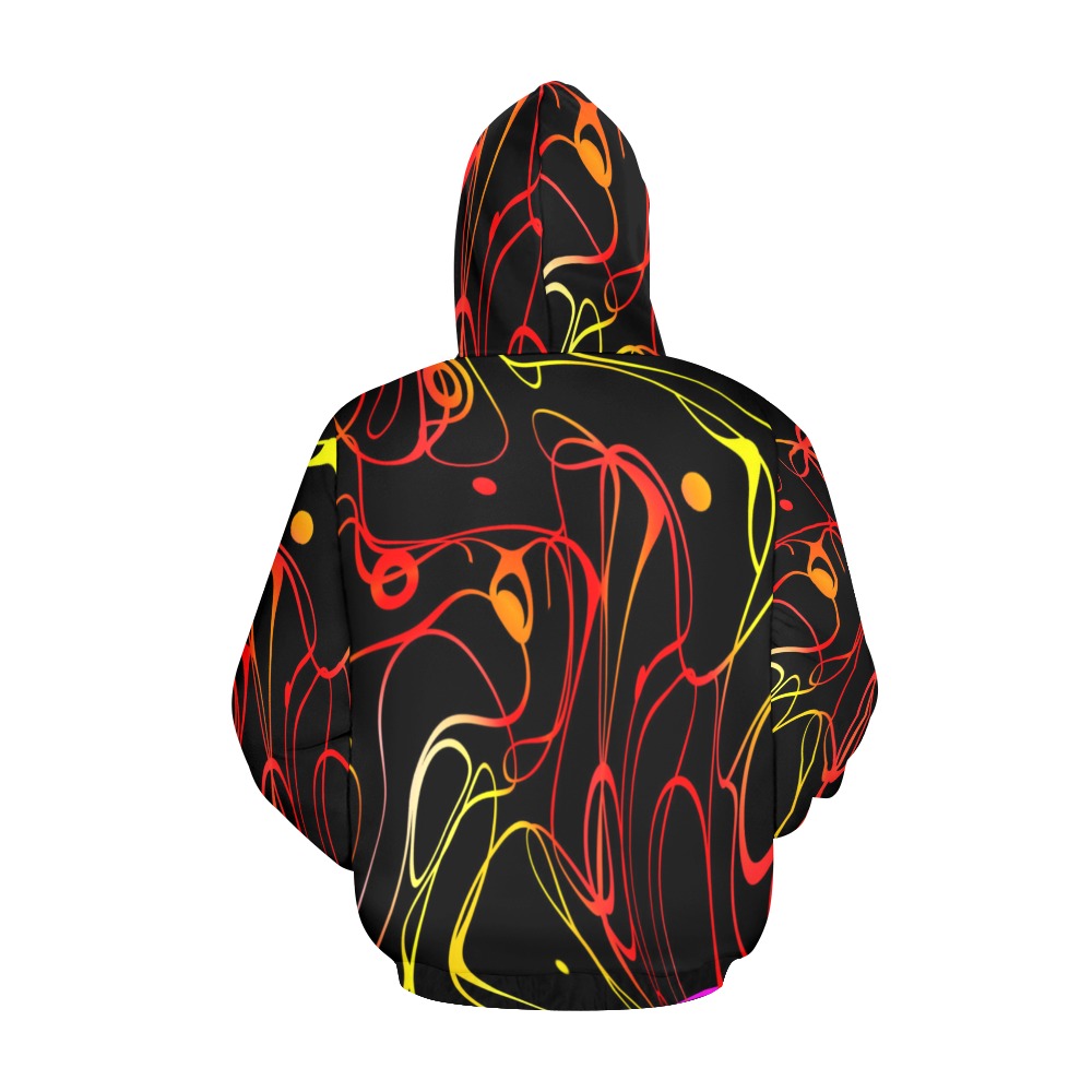 walkingthrufire All Over Print Hoodie for Men (USA Size) (Model H13)