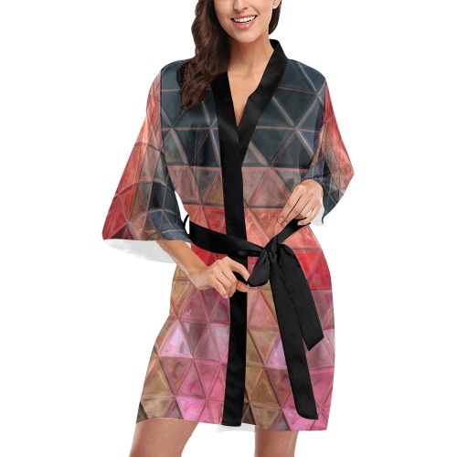 mosaic triangle 3 Kimono Robe