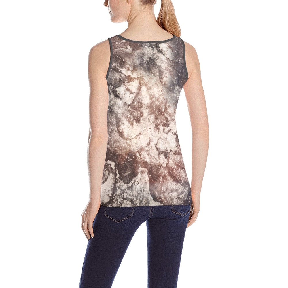 Texture 01 All Over Print Tank Top for Women (Model T43)