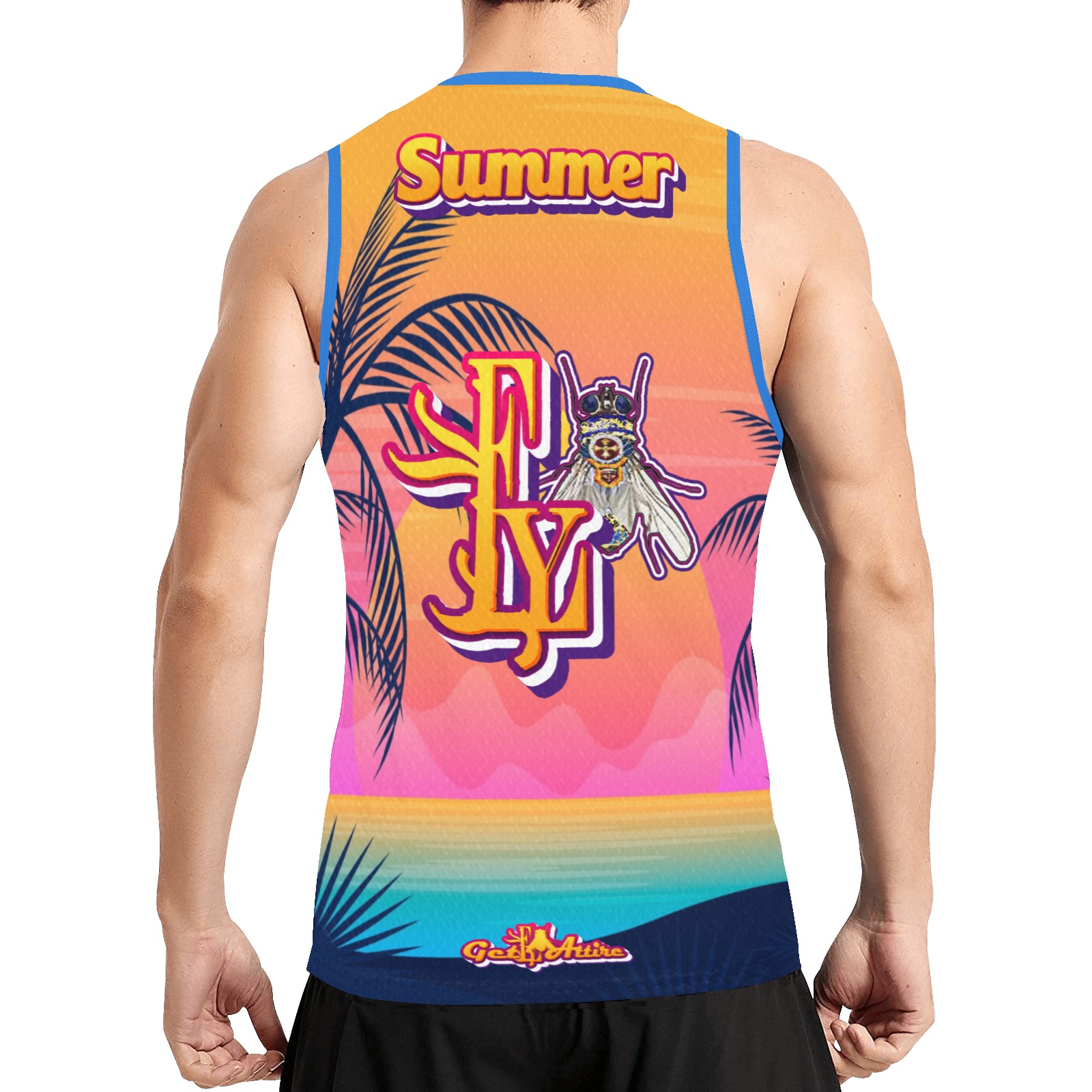 Summer Collectable Fly All Over Print Basketball Jersey