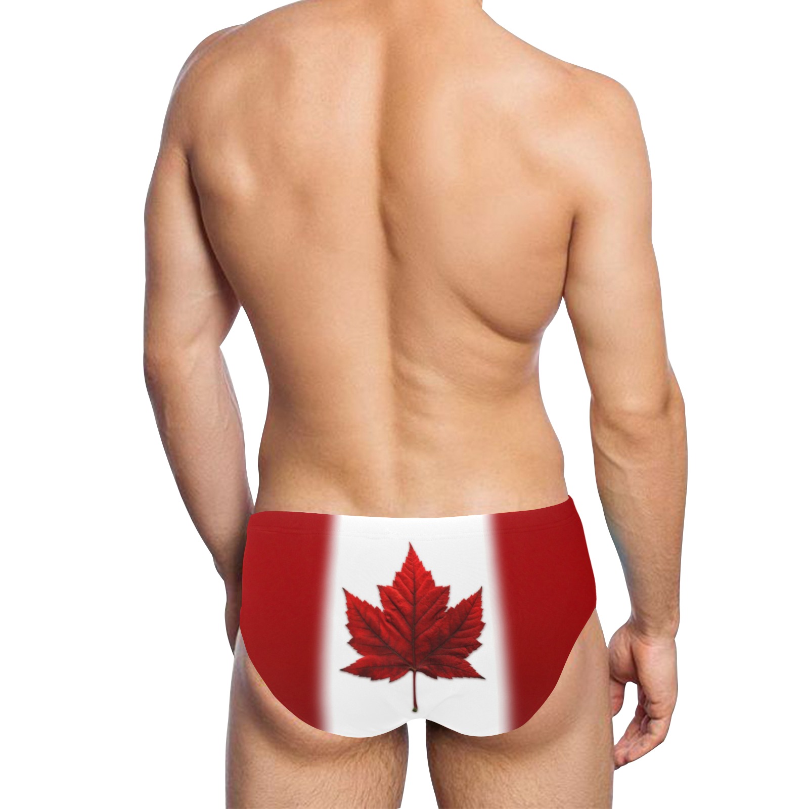 Canada Flag Swim Shorts Men's Swimming Briefs (Model L59)