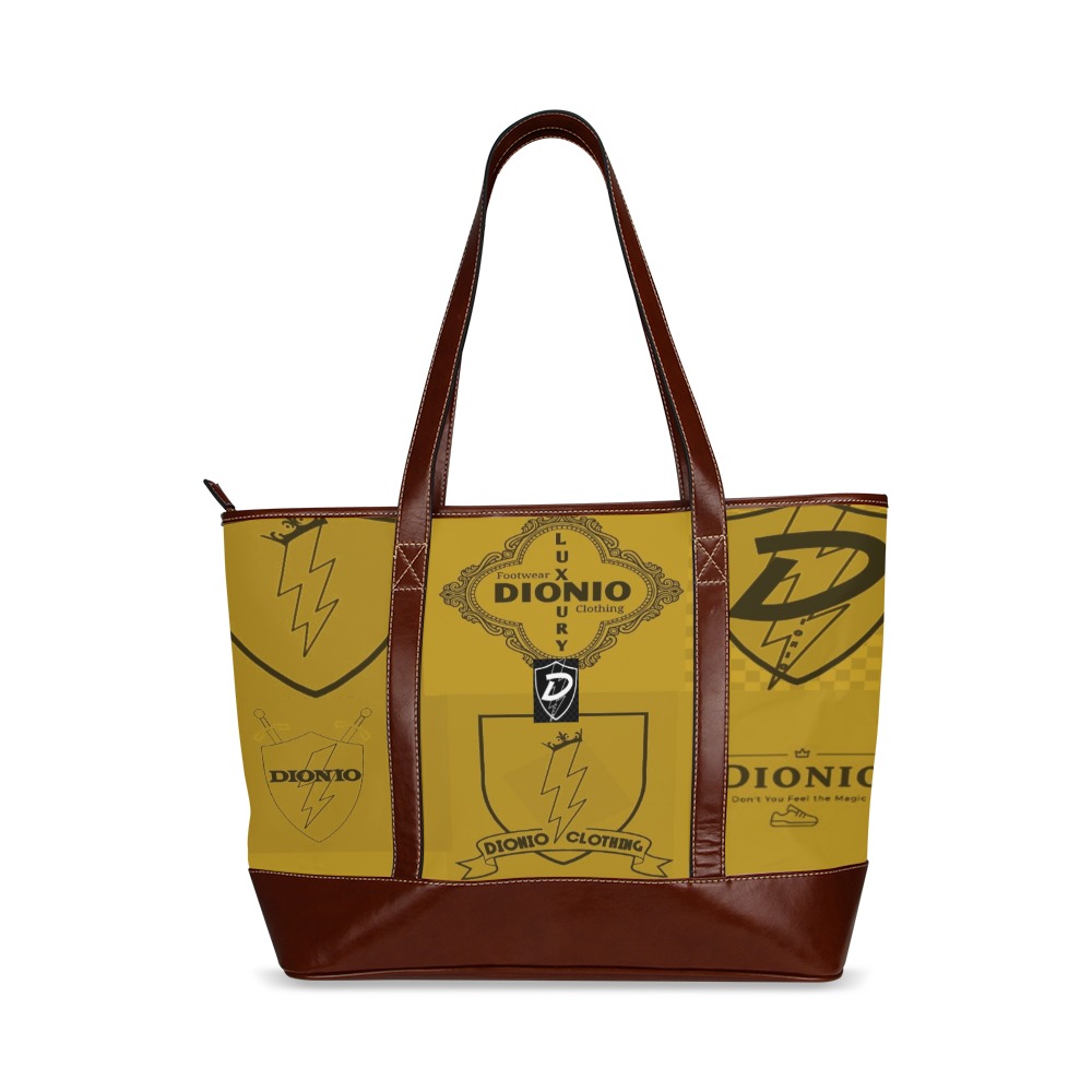 DIONIO - Women's Tote Hand Bag (Badge Logos) Tote Handbag (Model 1642)
