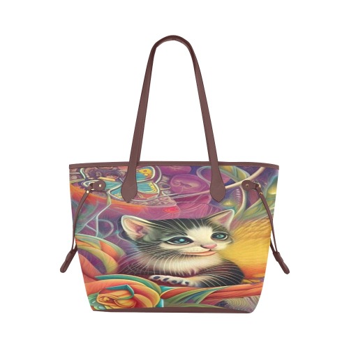 Cute Kittens 1 Clover Canvas Tote Bag (Model 1661)