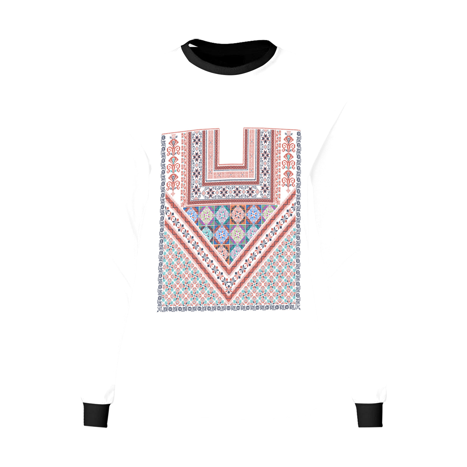 Tatreez 59 Women's All Over Print Long Sleeve T-shirt (Model T51)
