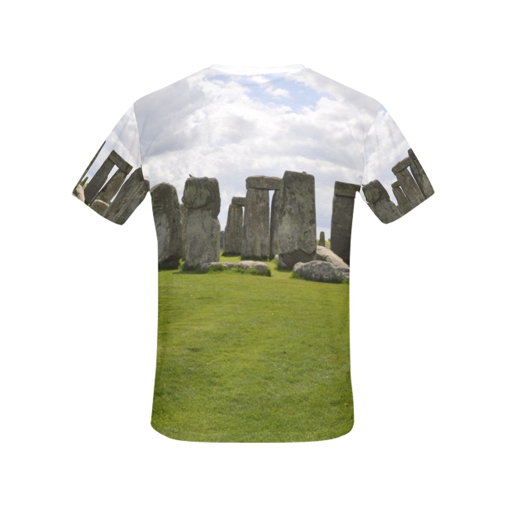 Stonehenge All Over Print T-Shirt for Women (USA Size) (Model T40)