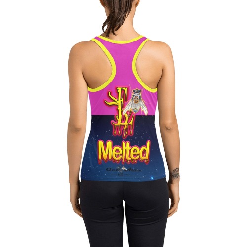 Melted Collectable Fly Women's Racerback Tank Top (Model T60)