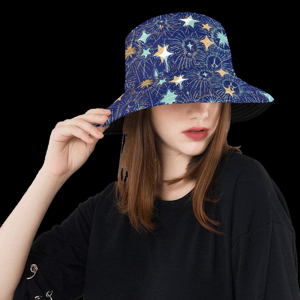 Starry dark I_low All Over Print Bucket Hat