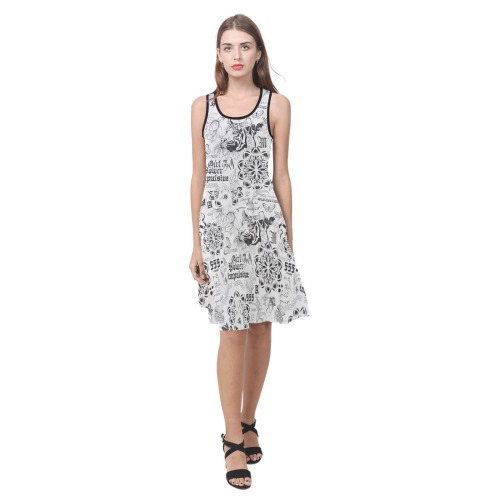 Inspirational tattoo pattern Atalanta Sundress (Model D04)