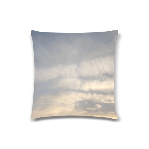 Rippled Cloud Collection Custom Zippered Pillow Case 16"x16"(Twin Sides)