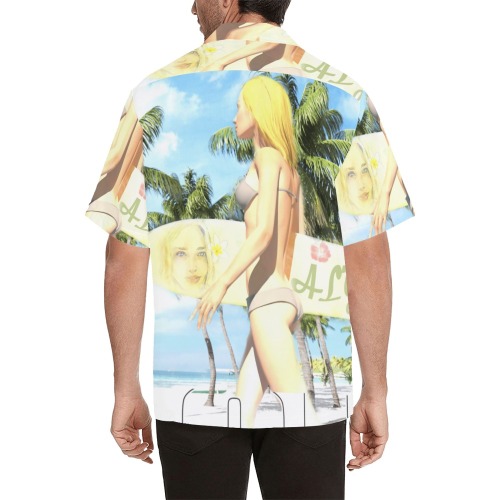 Aloha 01 Hawaiian Shirt with Merged Design (Model T58)