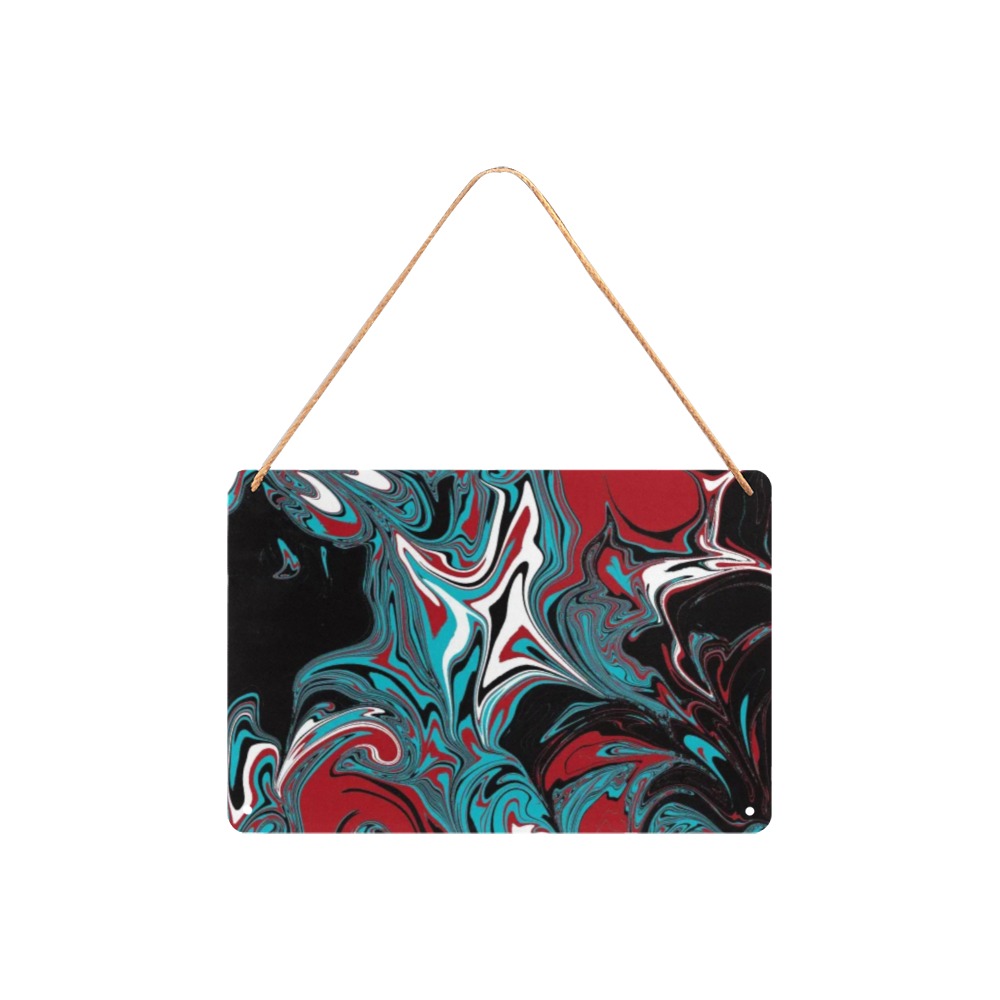 Dark Wave of Colors Metal Sign 12"x8" ID D6963771