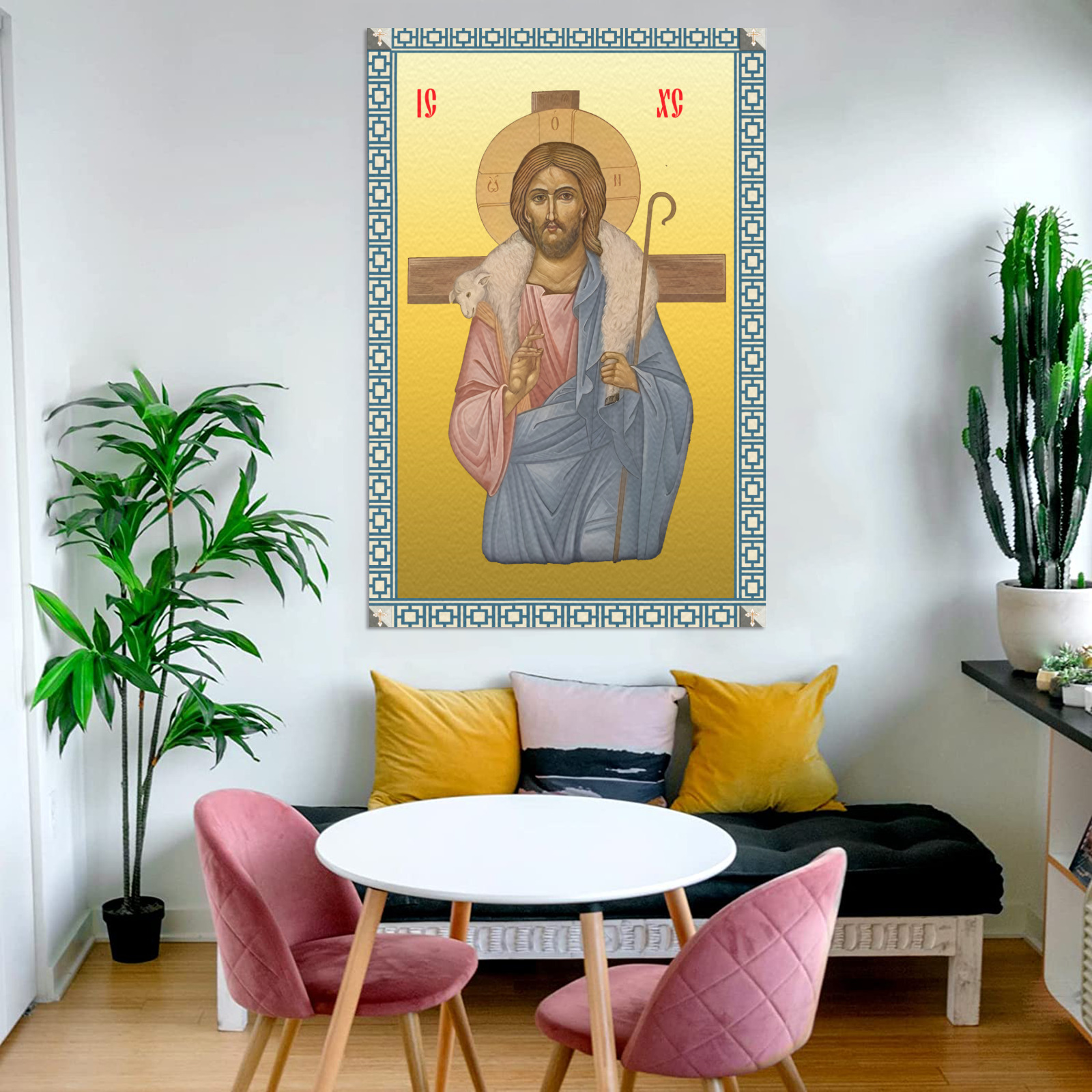 Jesus Hrist Frame Canvas Print 32"x48"