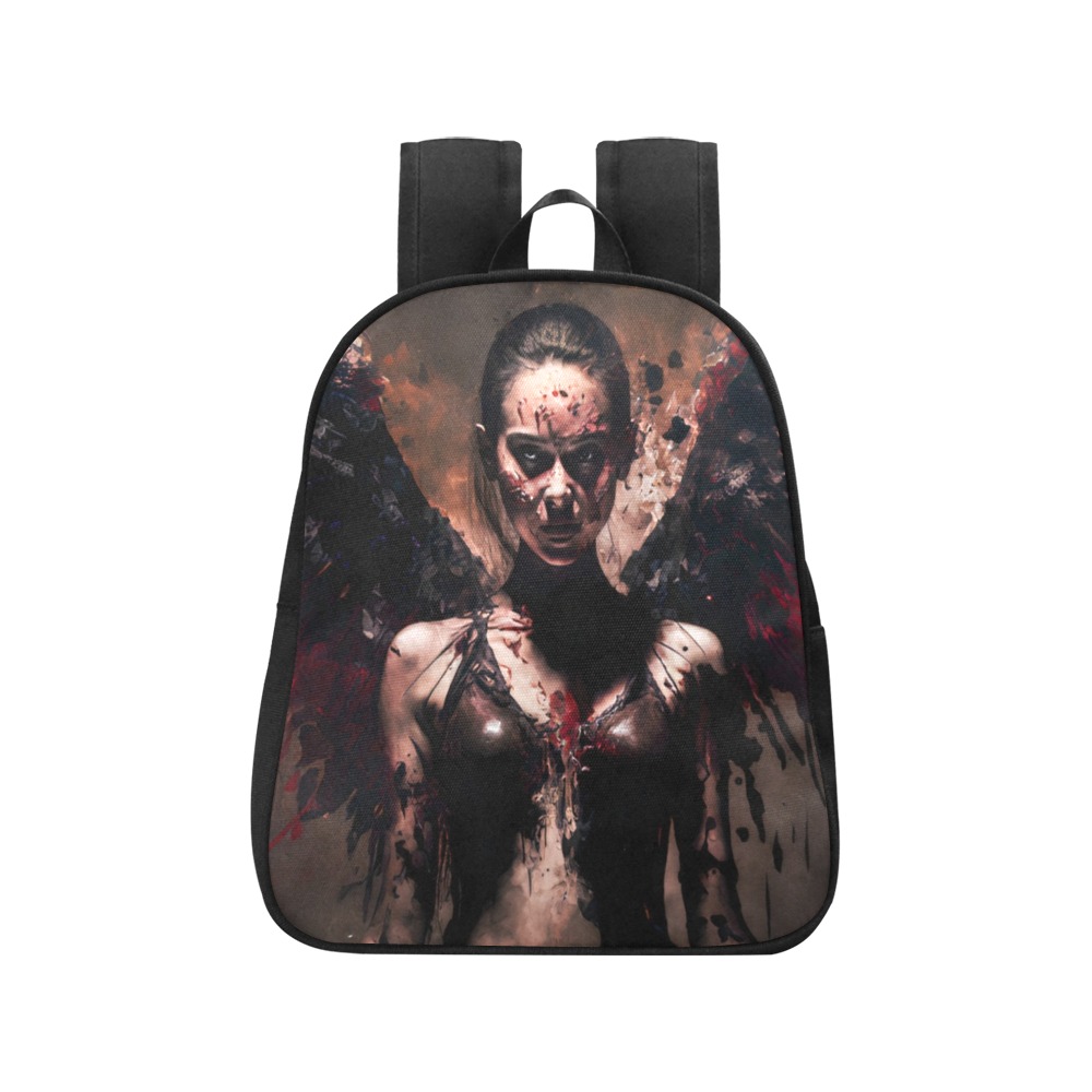 Angel of death Fabric School Backpack (Model 1682) (Small)