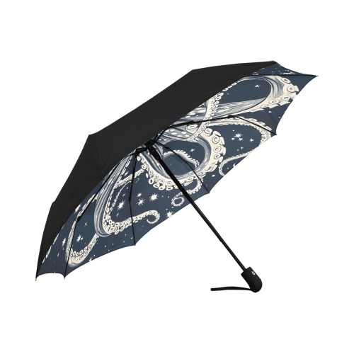 Octopus and Stars v1 Anti-UV Auto-Foldable Umbrella (Underside Printing) (U06)