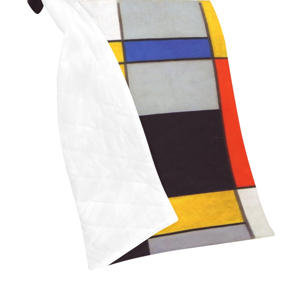 Composition A by Piet Mondrian Quilt 50"x60"