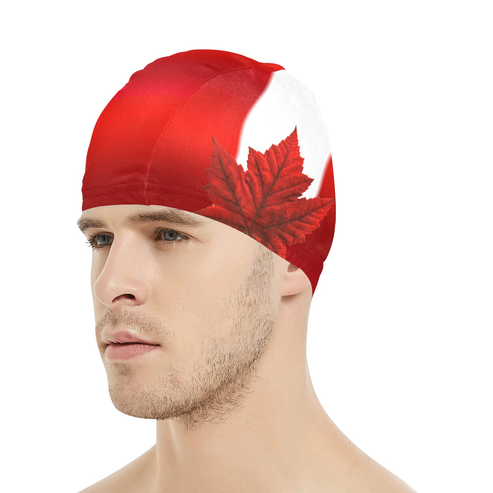 Canada Flag Swim Cap