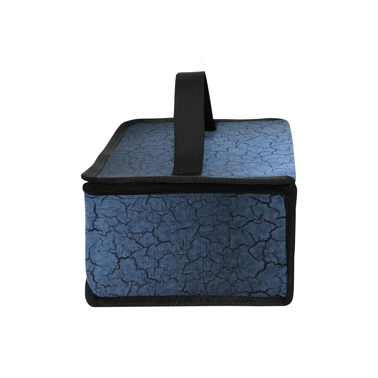 Blue Cracks Insulated Lunch Tote Portable Insulated Lunch Bag (Model 1727)