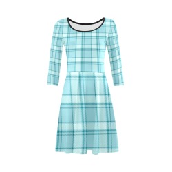 checks (29) 3/4 Sleeve Sundress (D23)