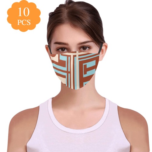 Model 1 3D Mouth Mask with Drawstring (Pack of 10 & 20 Filters Included) (Model M04)