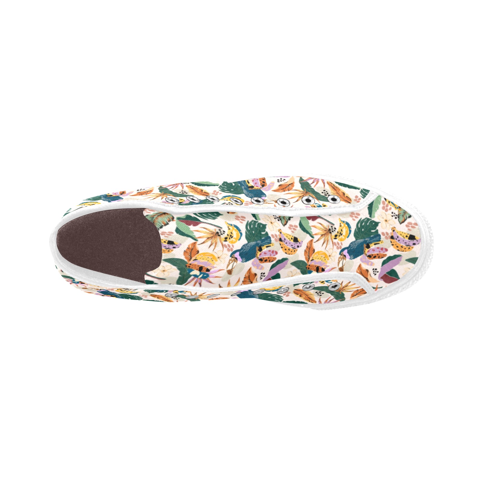 Toucans in wild tropical nature Vancouver H Women's Canvas Shoes (1013-1)