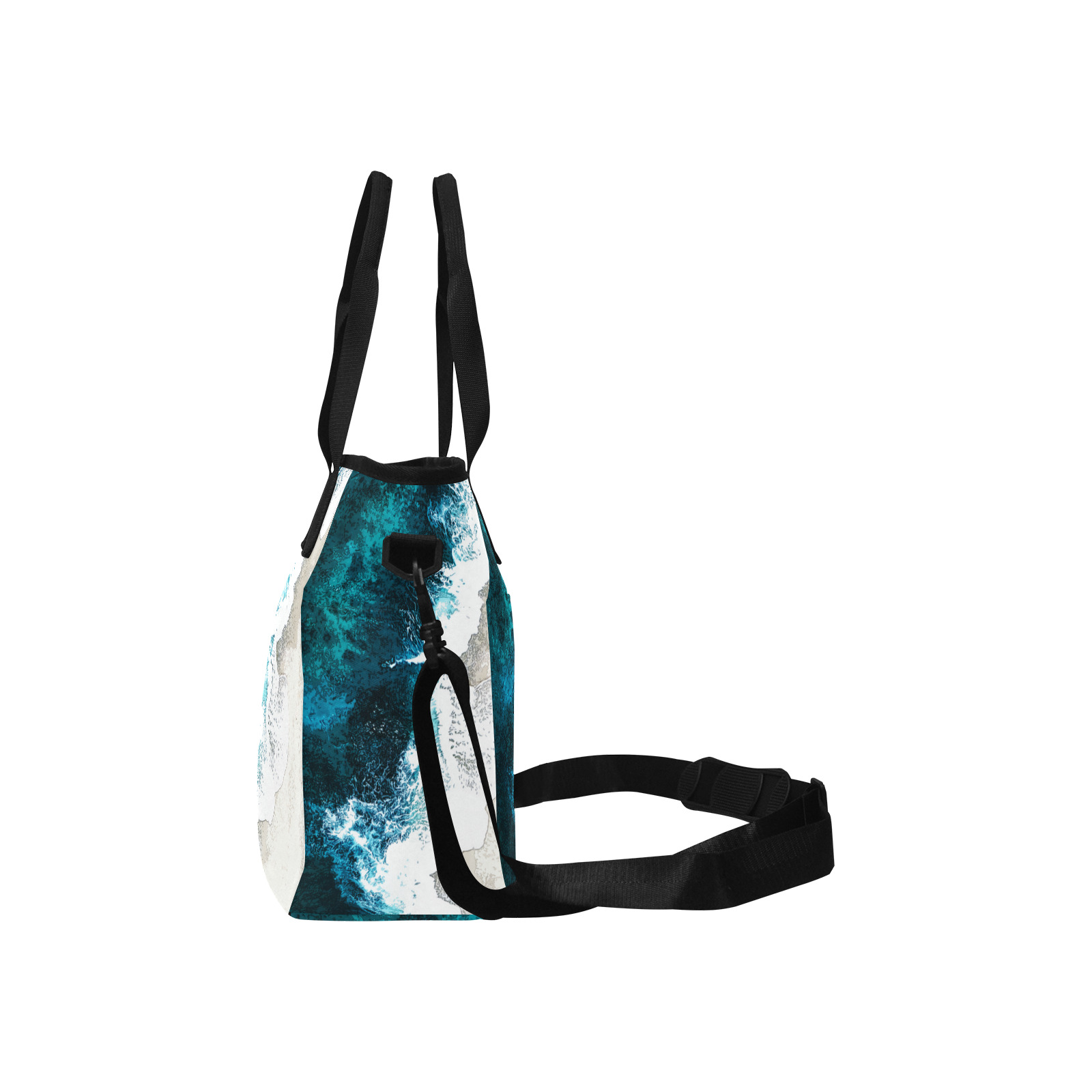 Ocean And Beach Insulated Tote Bag with Shoulder Strap (Model 1724)